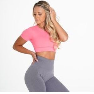 NVGTN Coral Open Back Tee